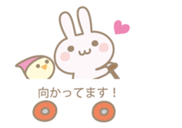 Feeling of a pretty rabbit sticker #9855571