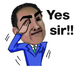 Japanese businessman Mr.S ver English sticker #9856002