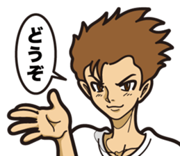 HACHI's cool characters. sticker #9856033