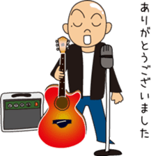 OONISHI-KUN 4 & Guitar sticker #9857005
