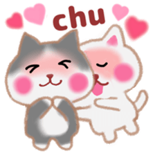 Lovely pretty cat sticker #9857431