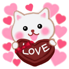 Lovely pretty cat sticker #9857449