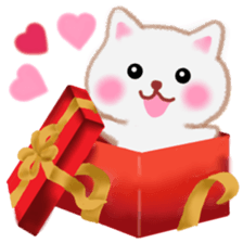 Lovely pretty cat sticker #9857451