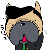 French bulldog Pistachio yankee sticker #9858461