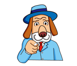 Excellent detective puppy sticker #9858616