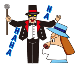 Excellent detective puppy sticker #9858619