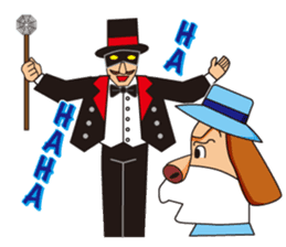 Excellent detective puppy sticker #9858619