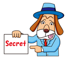 Excellent detective puppy sticker #9858626