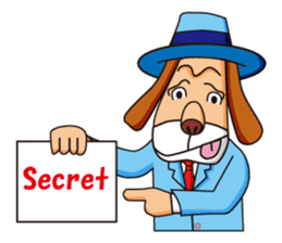 Excellent detective puppy sticker #9858626