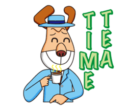 Excellent detective puppy sticker #9858628