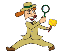 Excellent detective puppy sticker #9858629