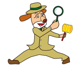 Excellent detective puppy sticker #9858629