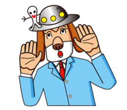 Excellent detective puppy sticker #9858630