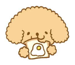 Poodle of cocoa sticker #9858857