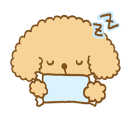 Poodle of cocoa sticker #9858859