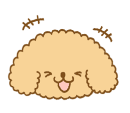 Poodle of cocoa sticker #9858862