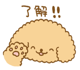 Poodle of cocoa sticker #9858863
