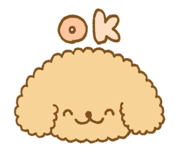 Poodle of cocoa sticker #9858864