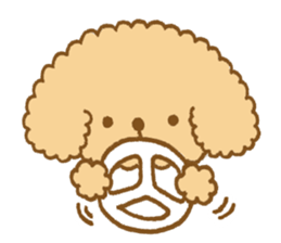 Poodle of cocoa sticker #9858867