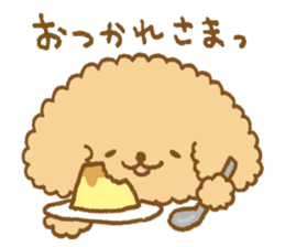 Poodle of cocoa sticker #9858869