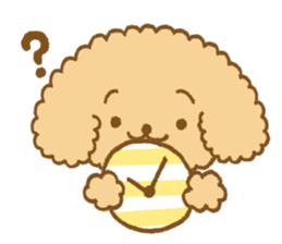 Poodle of cocoa sticker #9858871
