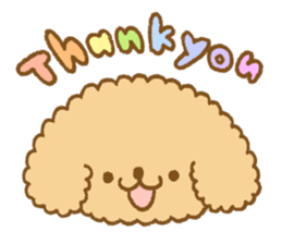 Poodle of cocoa sticker #9858872