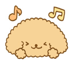 Poodle of cocoa sticker #9858873