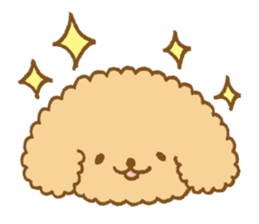 Poodle of cocoa sticker #9858874