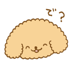 Poodle of cocoa sticker #9858880