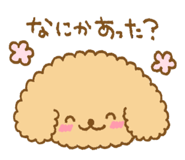 Poodle of cocoa sticker #9858890