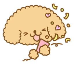 Poodle of cocoa sticker #9858892