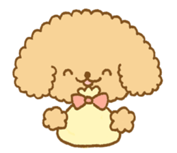 Poodle of cocoa sticker #9858893