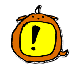 One character dog sticker #9858909