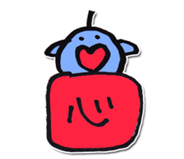 One character bird sticker #9858947