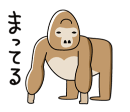 Clay figure zoo sticker #9859010