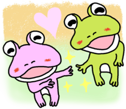 Couple of the frog sticker #9859057