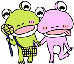 Couple of the frog sticker #9859058