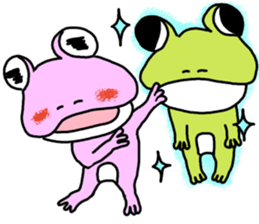 Couple of the frog sticker #9859060
