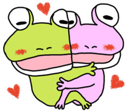 Couple of the frog sticker #9859065