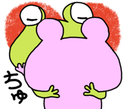 Couple of the frog sticker #9859066
