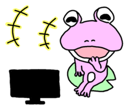Couple of the frog sticker #9859079