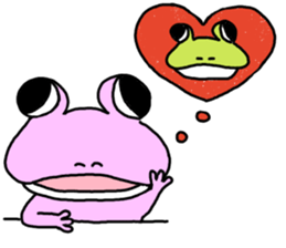 Couple of the frog sticker #9859080