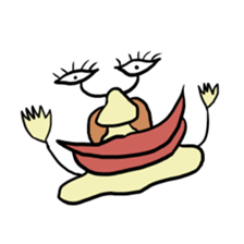 loose character of snail 2 (illust only) sticker #9859378