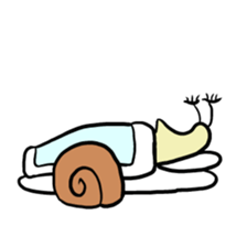 loose character of snail 2 (illust only) sticker #9859379