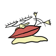 loose character of snail 2 (illust only) sticker #9859389