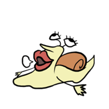 loose character of snail 2 (illust only) sticker #9859393