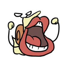 loose character of snail 2 (illust only) sticker #9859399