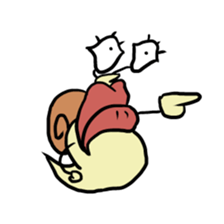 loose character of snail 2 (illust only) sticker #9859406