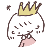 heart warming girl & rabbit 2 sticker #9859423