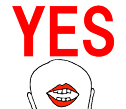 Eyes say things enough to mouth sticker #9859776